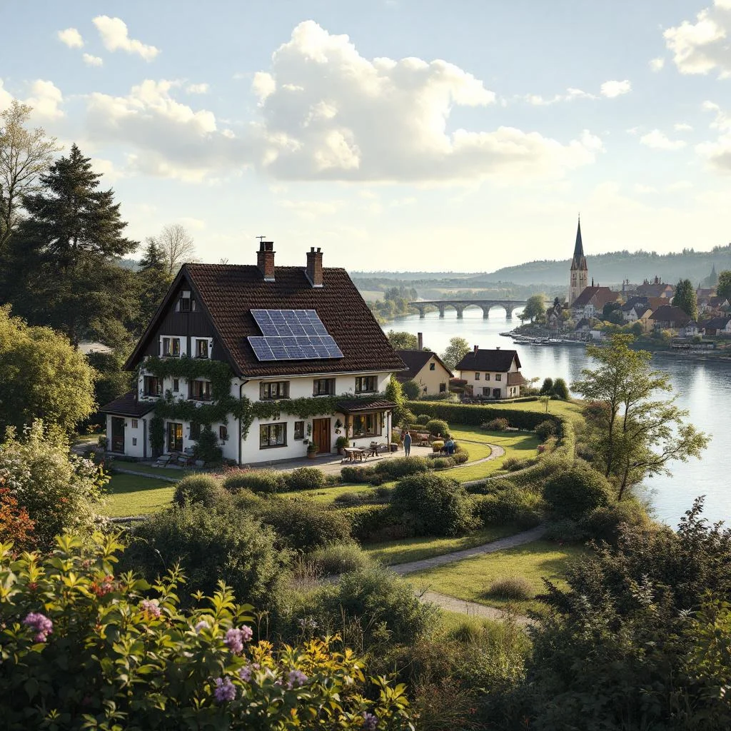 Photovoltaik-Anlage auf Einfamilienhaus in Lichtenfels